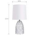 thumbnail image 6 of Mainstays Mini Clear Glass Table Lamp with Shade 12.75"H-Geo Texture & Glossy Finish, 6 of 6