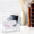 thumbnail image 4 of 3PCS Miniature Micro Landscape Ornament Wooden White Double Garden Bench Porch Chair for Photo Booth Props Home Decoration (One Chair+Two Mats), 4 of 8