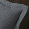 thumbnail image 6 of Superior Basketweave 3 Piece Decorative Cotton Bedspread, Lightweight Bedding Set, King Size, Gray, 6 of 10