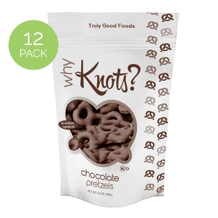 Chocolate Pretzels Why Knots?, 4.5oz, 12-count