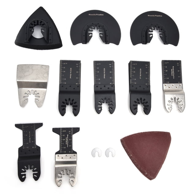Oscillating Saw Blade High Carbon Steel Straight Woodworking Multitool Shovel Sandpaper Kit