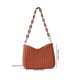 thumbnail image 3 of Bolsa de mano con cadena para mujer, Bolsa de mano informal tejido de color sólido de paja para mujer (naranja) Likrtyny Para Estrenar, 3 of 6