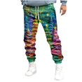 thumbnail image 1 of Pantalones deportivos de longitud completa para hombre, pantalones de ejercicio para correr ajustados, pantalones para correr con cordón, pantalones estampados, pantalones para hombre, 1 of 4