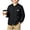 Black, variant on Spazoro Boys Quilted Bomber Jacket with Fleece Lined, Baseball Collar Long Sleeve Snap Closure Warm Winter Outerwear Coat Blue Size 9-10