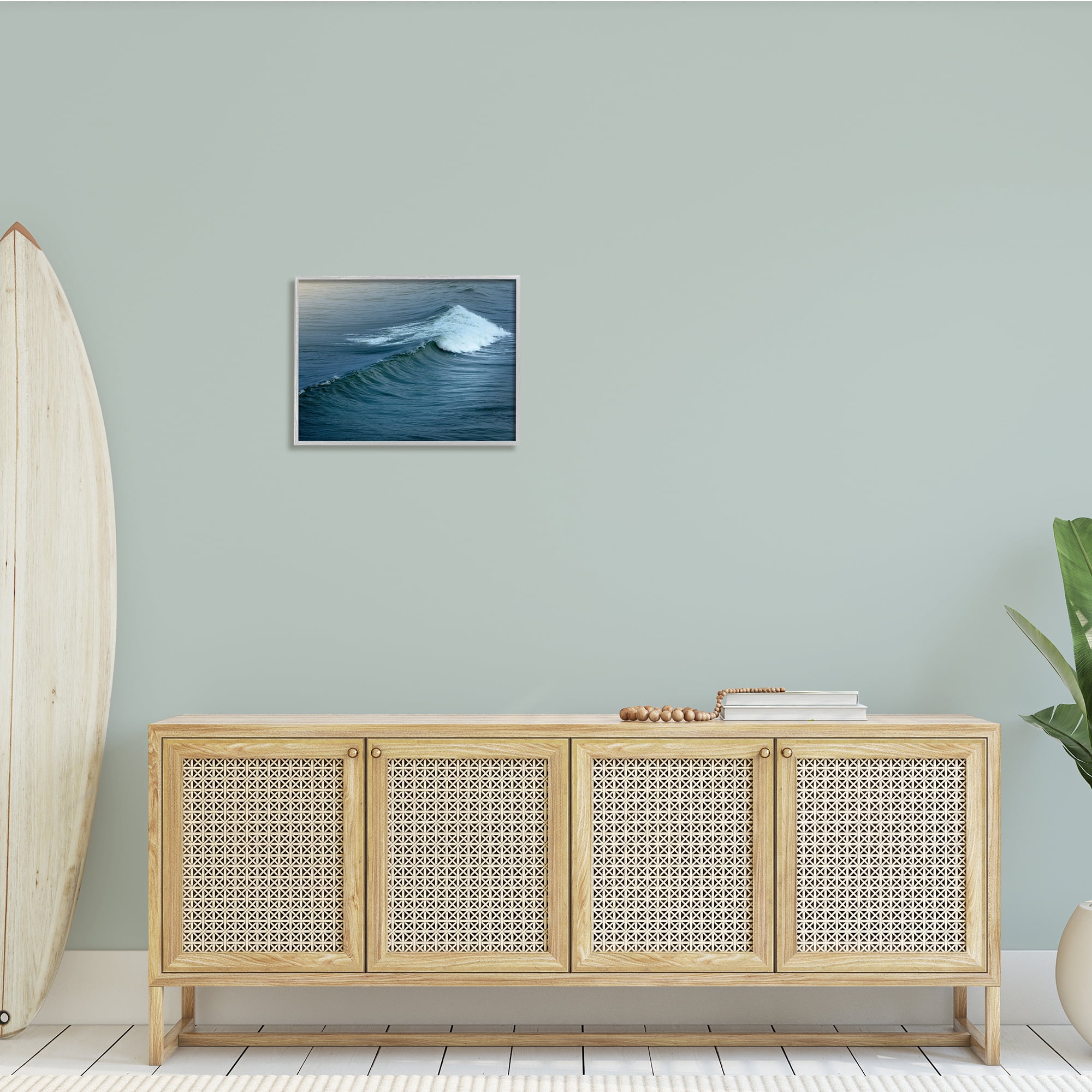 Stupell Indtries White Cap Beach Tide Incoming Wave Tranquil Waters,20 x 16,Design by Ian Winstanley