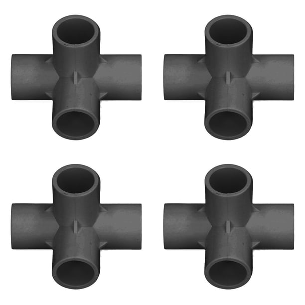 Tubería De PVC, 10 Piezas Conector De Tubería De Plástico De PVC Accesorios De Tubería De PVC De 6 Vías Conectores De Tubería De PVC Accesorios De Codo De Esquina De Tubería