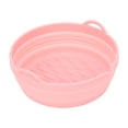 thumbnail image 1 of Silicone Air Cooker Pot Round Foldable Fryer Liner Tray Replacement for Kitchen Cooking Accessories Pink, 1 of 8