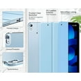 thumbnail image 4 of Housse pour iPad Air 5/4. Été 2020 iPad 10, 9 Pouces 2020 Tablette, [2. Été iPad Housse de Protection] Housse en PU à Motif Floral Réversible Housse de Protection Originale/anti-UV, Gris Bleu, 4 of 5