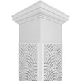 thumbnail image 4 of Ekena Millwork 8"W x 9'H Craftsman Classic Square Non-Tapered Art Deco Fretwork Column w/ Tuscan Capital & Tuscan Base, 4 of 8