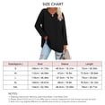 thumbnail image 3 of Suéter de color puro, blusa de mujer, camisa informal de manga larga, suéter de oficina de primera línea, 3 of 6