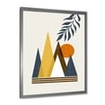 thumbnail image 2 of Designart 'Abstract Moon and Sun In Mountains I' Modern Framed Art Print, 2 of 4