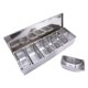 thumbnail image 1 of Caja de condimentos de acero inoxidable Caja de condimentos de chef de restaurante con tapa Caja Tanque de condimentos para el hogar Plata, Plata, 1 of 5