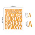 thumbnail image 2 of 624 Pieces Vinyl Letter Stickers, 12 Sheets 2 Inch Orange Artistic Font Self-Adhesive Cute Alphabet Stickers, 2 of 5
