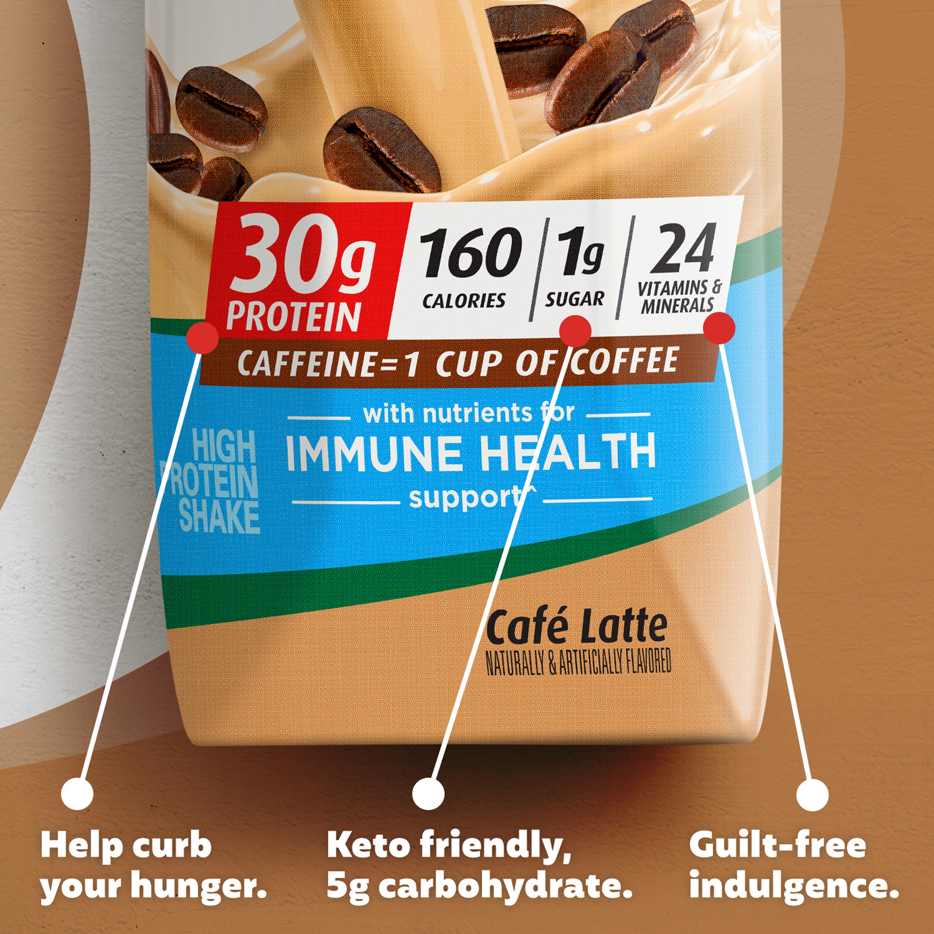 Premier Protein Shake, Café Latte, 30g Protein, 11 fl oz, 12 Ct - image 4 of 8