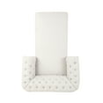 thumbnail image 6 of Noble House Lancelot Indoor Tufted & Nail head Trim Fabric Chaise Lounge, Beige, 6 of 12