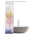 thumbnail image 3 of MYPOP Abstract Watercolor Flower Decor Shower Curtain, Flowers In Soft Colors Floral Design Colorful Blurred Bathroom Shower Curtain with Hooks, 48 X 72 Inches, 3 of 3