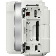 Sony Alpha ZVE10 II APS-C Interchangeable Lens Mirrorless Content Creators Camera (White)