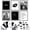 Black Gx8x10, variant on 97 Decor Travel 4x6 Vintage World Collage Poster Set, 40 Pieces