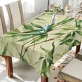 thumbnail image 5 of 54x54 Inch Tablecloth Polyester Square Tablecloth for Home Kitchen Dinner Decor Bamboo Pattern, 5 of 9