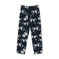 thumbnail image 4 of Xecao Lilies Flowers Men's Straight Lounge Pajama Pants: The Ultimate in Comfortable Sleepwear, 4 of 9
