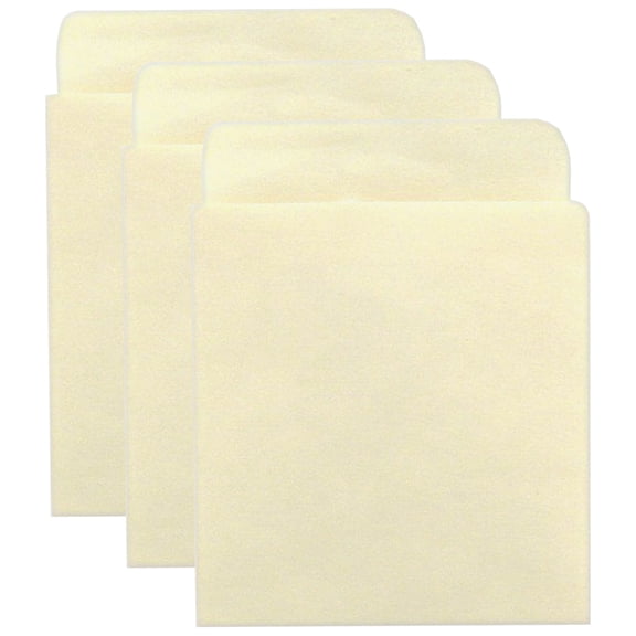 Hygloss Bright Sticky Back Library Pockets, Manila, 40 Per Pack, 3 Packs