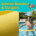 thumbnail image 3 of Oodles of Noodles Solid Deluxe Foam Pool Swim Noodles 10 Pack 55 Inch Length (Black), 3 of 8