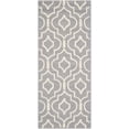 thumbnail image 2 of SAFAVIEH Cambridge Julian Geometric Wool Runner Rug, Silver/Ivory, 2'6" x 6', 2 of 7