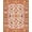 Ivory, Pattern 1, variant on Flatwoven High Traffic Area Rug, Rustic Earthy Floral Display, Non Slip, Stain Resistant, Washable Area Rugs for Living Room, Bedroom(Orange, 2X3)