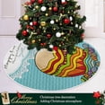 thumbnail image 6 of FMSHPON Easter Tree Skirt Colorful Eggs Bunny Xmas Christmas Tree Skirt Stand Mat for Holiday Party Decoration Indoor Outdoor 48 inches, 6 of 6