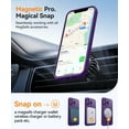 thumbnail image 7 of CANSHN Magnetic Compatible with iPhone 13 Pro Case, Upgraded [Full Camera Protection] [Compatible with Magsafe] [Translucent Matte] Shockproof Protective Phone Case Cover 6.1 Inch - Deep Purple, 7 of 7