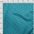 thumbnail image 3 of oneOone Polyester Spandex Turquoise Green Fabric Bird Dress Material Fabric Print Fabric By The Yard 56 Inch Wide, 3 of 5