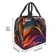 thumbnail image 3 of Easygdp Colorful Abstract Wave Motion Bolsa Térmica Premium - Tela Oxford Impermeable, Gran Capacidad, Bolsillo Frontal, Unisex para Trabajo, Escuela, Actividades al Aire Libre y Picnics, 3 of 8