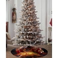 thumbnail image 4 of Baseball Christmas Tree Skirt 36 Inches Large Christmas Skirt Tree, Baseball Flame Modern Abstract Art Tree Skirt Christmas Decorations for Fireplace Party Holidays Indoor Outdoor, 4 of 7