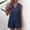 Navy, variant on Womens Shorts Set 2 Piece Sleeveless V-Neck Asymmetrical Buttons Vestss Top and Elastic Waist Shorts Ladies Casual Summer Outfit for Daily Outing
