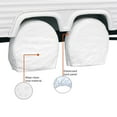 thumbnail image 5 of Classic Accessories Over Drive RV Wheel Covers, Wheels 24" - 27" Diameter, 8.5" Tire Width, White, 5 of 9