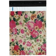 200 Bags 100 10x13 Roses, 100 10x13 Pink Flowers Designer Poly Mailers