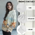 thumbnail image 6 of COEQINE Pullover Sweatshirts Oversized Women's Hoodies Soft Long Sleeves Cozy Y2K Fashion Loose Sweatshirt Lightweight Casual Starfish Printing Fall winter Outfits Clothes, M, 6 of 7
