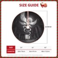 thumbnail image 5 of Lsque The Binding of Isaac Print Christmas Tree Skirt with Ties and Velcro,Xmas Holiday Decorations, Adjustable Tree Skirt-30", 5 of 6