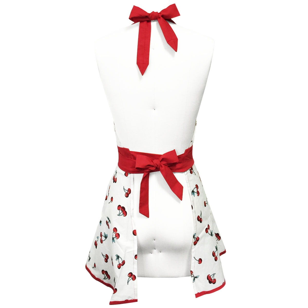 Wrapables® Adjustable Flirty Hostess Apron, Sweet Cherries