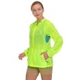 thumbnail image 4 of Little Donkey Andy Women's Full Zip Sun Protection Hoodie Jacket Long Sleeve Shirt Running Hiking Golf Water Repellent UPF50 Fluorescent Yellow X-Large, 4 of 7