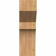 thumbnail image 2 of 6"W x 8"D x 20"H Mediterranean Rough Sawn Corbel, Western Red Cedar, 2 of 9
