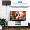 thumbnail image 4 of Antena De Tv Digital Hd Para Interiores Antena Hdtv 4k 1080p Negro, 4 of 4