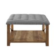 thumbnail image 5 of Manor Park 30" Farmhouse Tufted Ottoman - Grey, 5 of 5