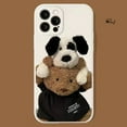 thumbnail image 3 of Clmj cute bear dog phone case for Samsung Galaxy A13 5G A52 A54 S23 S22 ultra for iPhone 13 11 14 12 silicone protective cover, 3 of 5