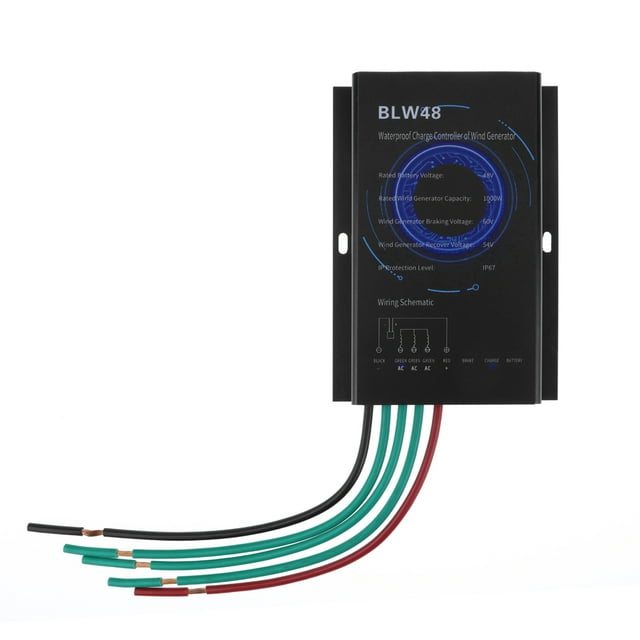 TFixol Modular Wind Turbine Controller with IP67 Protection, Aluminum Alloy Design, 48V/1000W, Compact Size 150x104x22mm, Lightweight 540g