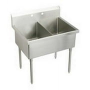 SS 57"x27-1/2"x14" Floor Scullery Sink