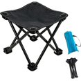 thumbnail image 1 of Mini taburete plegable portátil, silla plegable para exteriores para camping, pesca, viajes, senderismo, jardín, playa, silla de plegado rápido de tela Oxford con bolsa de transporte, 1 of 5