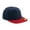 French Navy/Classic Red, variant on Original Flat Peak Snapback Cap