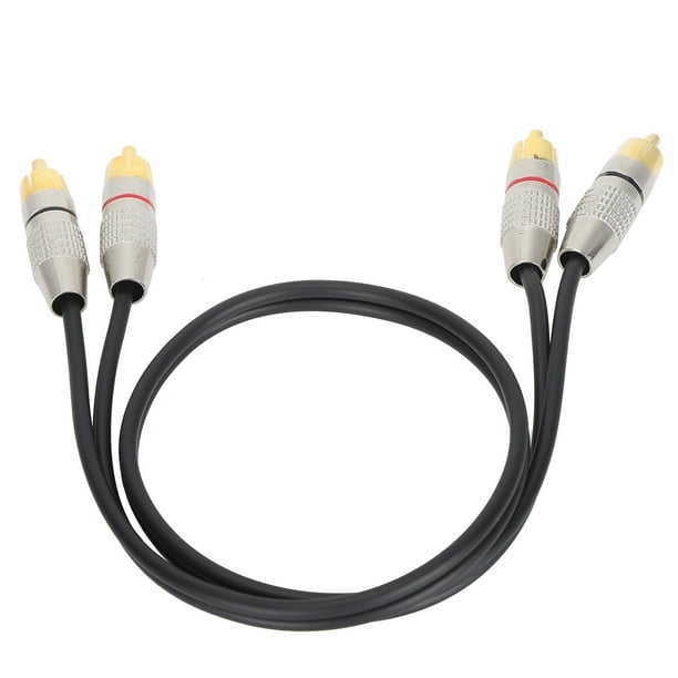 Cable de audio estéreo, cable de audio 2RCA Cable RCA macho Cable de audio Robusto y resistente