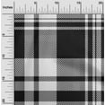 thumbnail image 2 of oneOone Georgette Viscose Black Fabric Tartan Diy Clothing Quilting Fabric Print Fabric By Yard 42 Inch Wide, 2 of 4